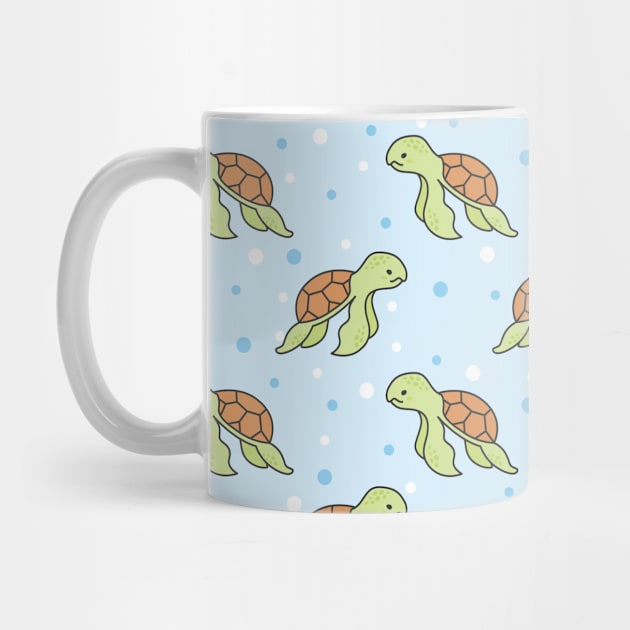 Sea Turtle Cute Animal Pattern by Printable Pretty